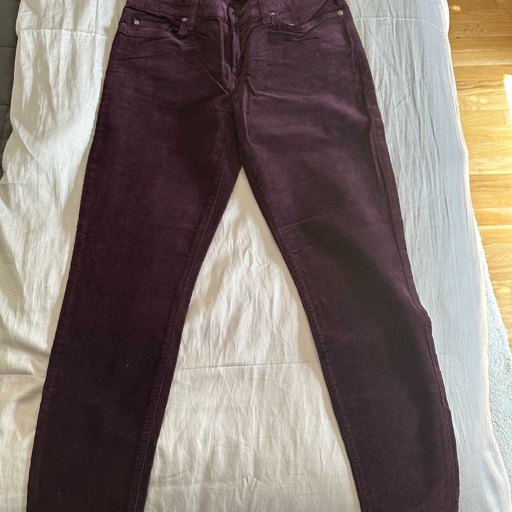 7 For All Mankind Women's Skinny Jeans - Dark Purple